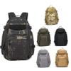Outdoor Sports Pack Hiking Bag Tactical Rucksack Camo Knapsack Combat Camouflage Tactical 45L Molle Backpack - Green view 2