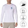 Men's UPF50+ Long Sleeve UV Sun Protection Shirts Quick Dry Outdoor Shirt for Fishing (Blue Mahi, X-Large) view 2