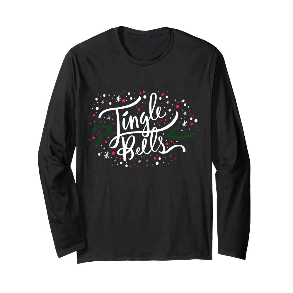 Jingle Bells Christmas Design for Men Women, Boys, Girls Long Sleeve T-Shirt