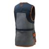 Beretta Unisex Full Mesh Shooting Vest - Breathable Lightweight Competition Vest with Cartridge Pockets & Comfortable Fit, Blue Total Eclipse & Grey, M view 2