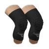 Bucwild Sports Volleyball Knee Pads | Padded Knee Compression Sleeves with Anti-Slip Grip & Flatten-Resistant Cushion | For Basketball, Volleyball, Wrestling & Training  1 Pair (Black, XS) view 1