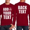 NACRE APPAREL Personalized Men Women Crewneck Add Your Own Text Front Back Side Custom Sweatshirt view 2