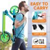 Hurtle Lightweight and Foldable Kick Scooter-Adjustable Scooter for Teens and Adult,Alloy Deck with High Impact Wheels,Durable ABEC-7 Bearings w/ T-bar Anodized Clamp Collar,Teal Blue-Hurtle HURTSTEL view 4
