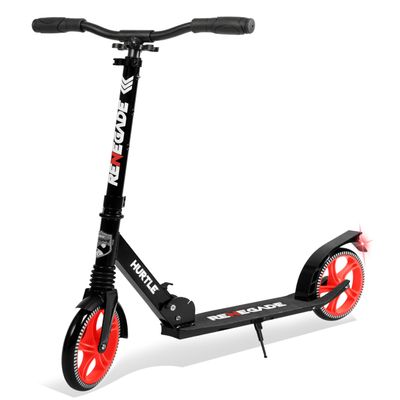 Lightweight and Foldable Kick Scooter - Adjustable Scooter for Teens and Adult, Alloy Deck with High Impact Wheels (Black)