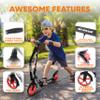 Lightweight and Foldable Kick Scooter - Adjustable Scooter for Teens and Adult, Alloy Deck with High Impact Wheels (Black) view 2