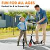 Lightweight and Foldable Kick Scooter - Adjustable Scooter for Teens and Adult, Alloy Deck with High Impact Wheels (Black) view 4