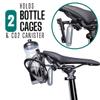 VeloChampion Bike Dual Bottle Cage Holder | Carry 2 Bottles up to 750ml | Ideal for Triathlon & Road Cycling | Suitable for Saddle Rails 50-70mm (Premium) view 2