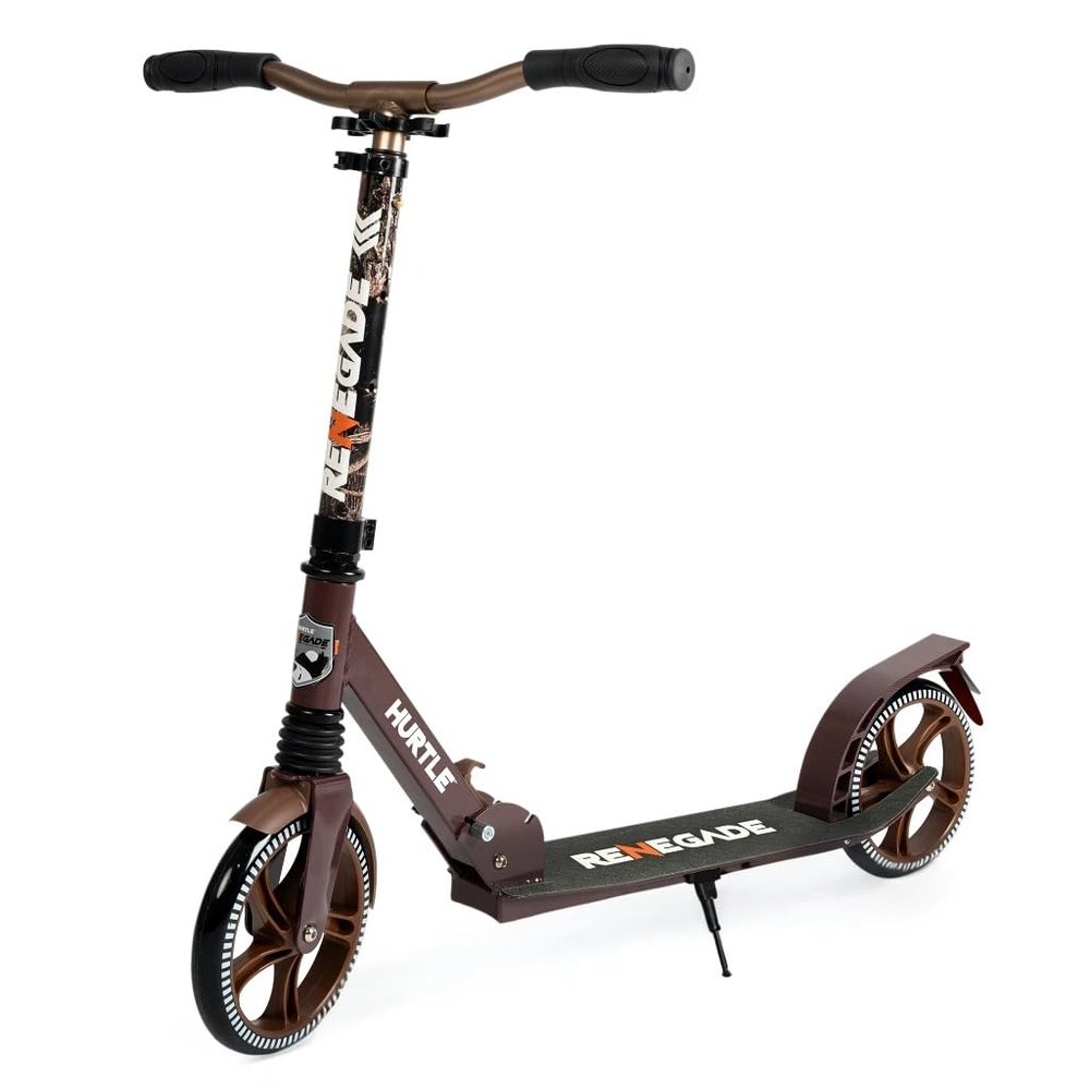 Lightweight and Foldable Kick Scooter - Adjustable Scooter for Teens and Adult, Alloy Deck with High Impact Wheels (Real Tree)