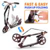Lightweight and Foldable Kick Scooter - Adjustable Scooter for Teens and Adult, Alloy Deck with High Impact Wheels (Real Tree) view 3