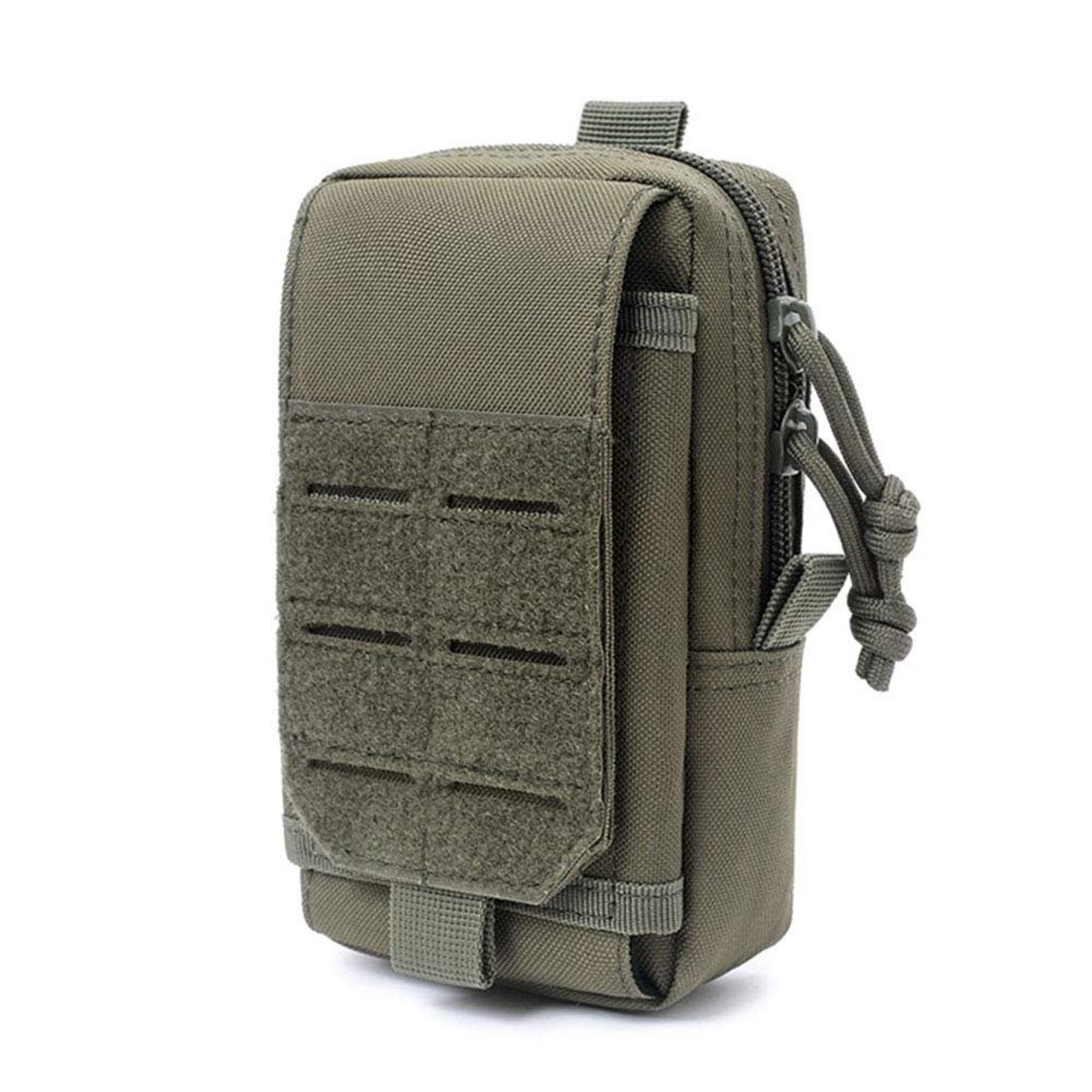 Outdoor Sports Airsoft Gear Molle Assault Combat Hiking Bag Accessory Camouflage Pack Tactical Kit Pouch - Green