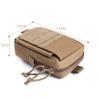 Outdoor Sports Airsoft Gear Molle Assault Combat Hiking Bag Accessory Camouflage Pack Tactical Kit Pouch - Green view 3
