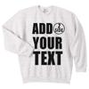 NACRE APPAREL Personalized Men Women Crewneck Add Your Own Text Front Back Side Custom Sweatshirt Ash view 1