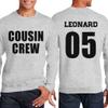 NACRE APPAREL Personalized Men Women Crewneck Add Your Own Text Front Back Side Custom Sweatshirt Ash view 3
