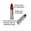 Steelworx 22 LR Steel Snap Caps Dummy Rounds (12RedTip) view 2