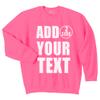 NACRE APPAREL Personalized Men Women Crewneck Add Your Own Text Front Back Side Custom Sweatshirt view 1