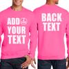 NACRE APPAREL Personalized Men Women Crewneck Add Your Own Text Front Back Side Custom Sweatshirt view 2