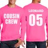 NACRE APPAREL Personalized Men Women Crewneck Add Your Own Text Front Back Side Custom Sweatshirt view 3
