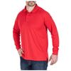 5.11 Tactical Men's Performance Long Sleeve Work Polo, 100% Polyester Fabric, Range Red, Small, Style 72049 view 2