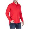 5.11 Tactical Men's Performance Long Sleeve Work Polo, 100% Polyester Fabric, Range Red, Small, Style 72049 view 4