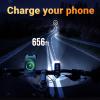 Bike Light Front, Super Bright 1500 Lumens USB Rechargeable Bicycle Headlight with IP65 Waterproof and 13 Lighting Modes Bicycle Light Fits for Bike All Road Bicycle Mountain Night Riding view 3