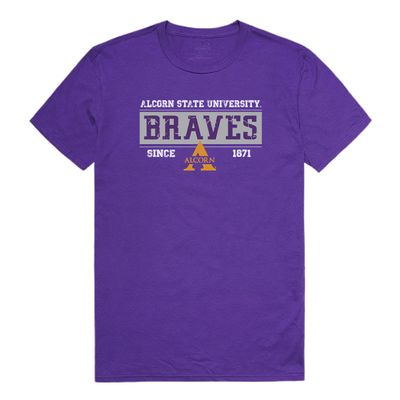Alcorn State Braves College Established Tees, Purple, Medium