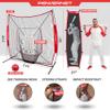 PowerNet 7x7 FT Softball & Baseball Net with Stand-in Batter & Strike Zone, Pitching Aid Attachments, Baseball Equipment for Pitching (7x7 Net w/Stand-in Batter & Strike Zone) view 3