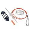 Fish Stringer for Spearfishing with Coated Stainless Steel Cable and Heavy Duty Carabiner (Belt Fish Stringer) view 1