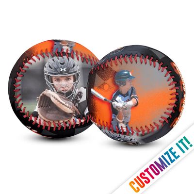 MAKEABALL Custom Photo Baseball | Printed with Personalized Picture and Text | Great for Players, Senior Night, Coach Gifts, Team Gifts (Baseball - Regulation Size)