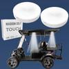 2-Pk Universal Golf Cart Roof Stick On Anywhere One Touch LED Light fits Club Car, Onward, Precedent, EZGO, Yamaha, and Garia carts, USB Rechargeable Puck Designed for Golf cart use, Great Golf Gifts view 1