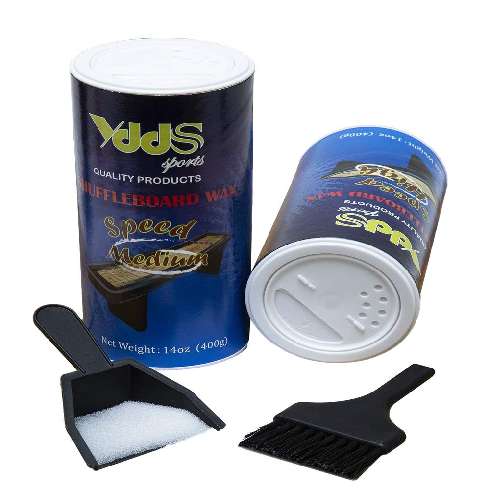 YDDS Shuffleboard Sand - Shuffleboard Wax with Mini Dustpan and Mini Brush, 2 Cans(214 oz)