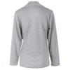 Andongnywell Women Open Front Cardigan Office Lapel Zip Blazer OL Casual Suit Jacket Oblique Zipper Loose Outwear (Gray,XX-Large) view 4