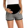 fitglam Women's Maternity Shorts Over Belly Pregnancy Lounge Workout Running Pajama Sleep Shorts with Pockets view 4