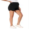 fitglam Women's Maternity Shorts Over Belly Pregnancy Lounge Workout Running Pajama Sleep Shorts with Pockets view 3