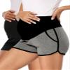 fitglam Women's Maternity Shorts Over Belly Pregnancy Lounge Workout Running Pajama Sleep Shorts with Pockets view 1