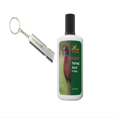 DT Systems 1.25 OZ Training Scents for Launcher Dummy, Strong Scent, Perfect for Training, 100% Pure Squeeze Bottle with Free Premium Stainless Steel Out Rider Pro Whistle 120db (Pheasant)
