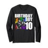 10 Year Old Paintball Birthday Party Boys 10th Gift For Boy Long Sleeve T-Shirt view 1