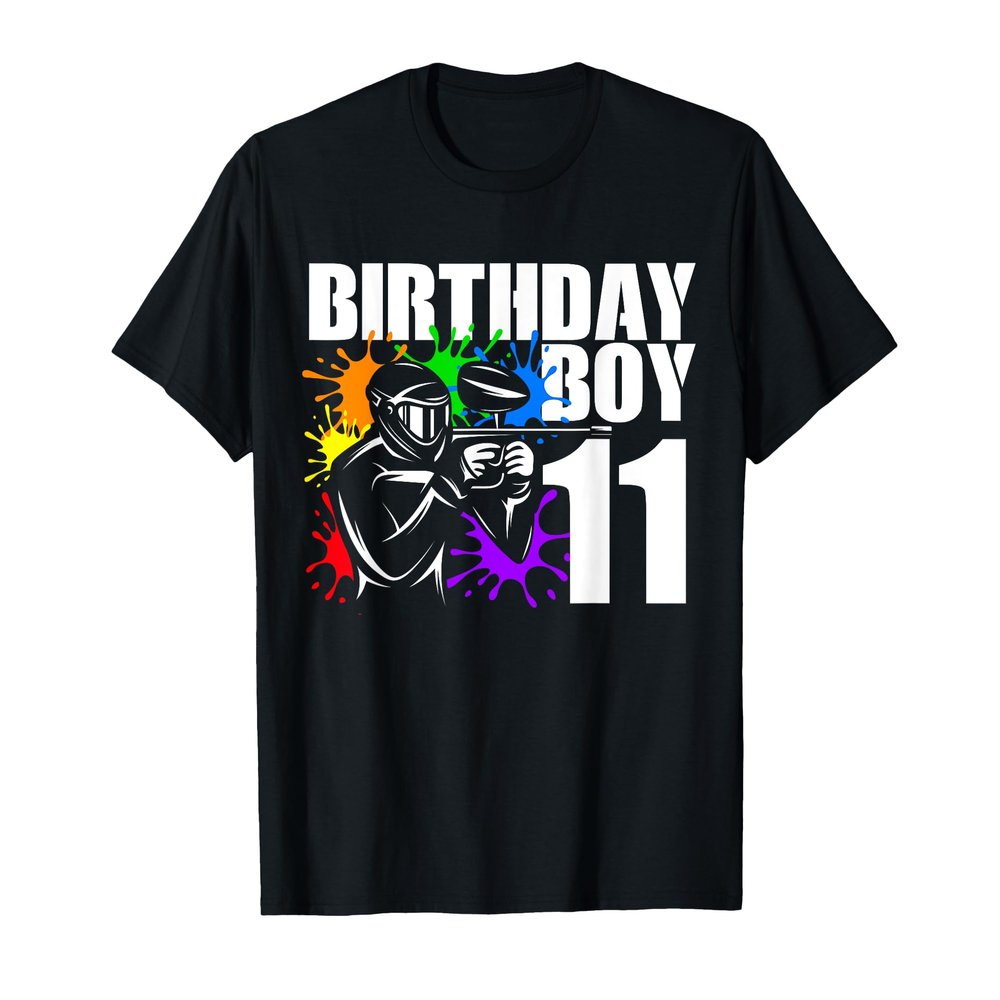 11 Year Old Paintball Birthday Party Boys 11th Gift For Boy T-Shirt