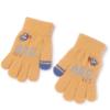 Autumn Winter Gloves for Children Excavator Cartoon Boy Baby Child Kindergarten 3-6 Years Old Knitting Wool Cute Five Fingers (Color : Yellow) view 1