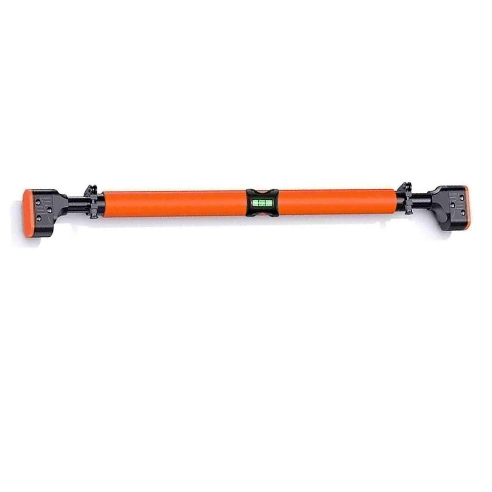 Pull-Up Bars AGYH Portable Steel Horizontal Bar, Pull-up Training Bar with Orange Comfortable Handguards, Safe and Stable, Load 350KG, 75-150cm (Size : 75-95cm)