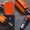 Pull-Up Bars AGYH Portable Steel Horizontal Bar, Pull-up Training Bar with Orange Comfortable Handguards, Safe and Stable, Load 350KG, 75-150cm (Size : 75-95cm) view 4