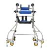 6 Wheels Adult Walking Double Armpit Walking Aid Handicapped Portable Mobility Aid Hemiplegia Lower Limbs Walk Rehabilitation Training Walking Stick ALGFree (Color : Blue) view 1
