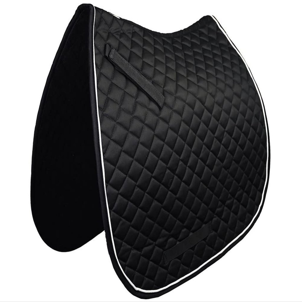 Gatsby Premium Dressage Saddle Pad Black/White