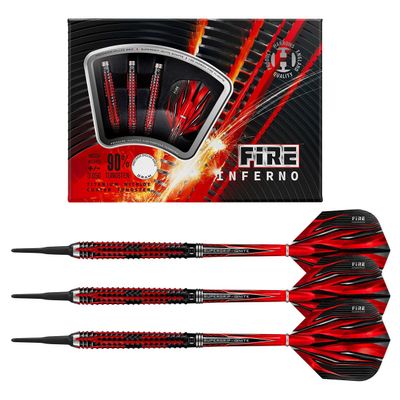Harrows Fire Inferno 90% Tungsten Soft Tip Darts (20)