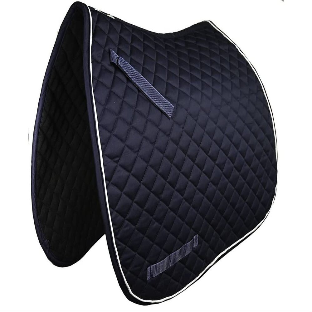 Gatsby Premium Dressage Saddle Pad Navy/White