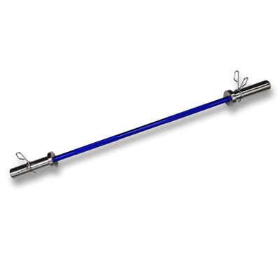 47-inch/13LB Colored Olympic Bar for Weightlifting and Squatting (47 Inch-Blue)