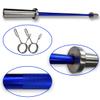 47-inch/13LB Colored Olympic Bar for Weightlifting and Squatting (47 Inch-Blue) view 4