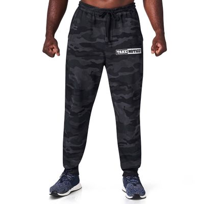 FIVE KNUCKLE BULLET TAKE Notice! Fleece Sweatpants with Side Pockets & Back Pocket. Elastic Waistband and Draw Cord (Small) Black Camouflage