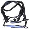 Leather Premium Shaped Padded Bridle for Horses Colors (Black, Pony) view 2
