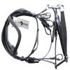 Leather Premium Shaped Padded Bridle for Horses Colors (Black, Pony) view 3