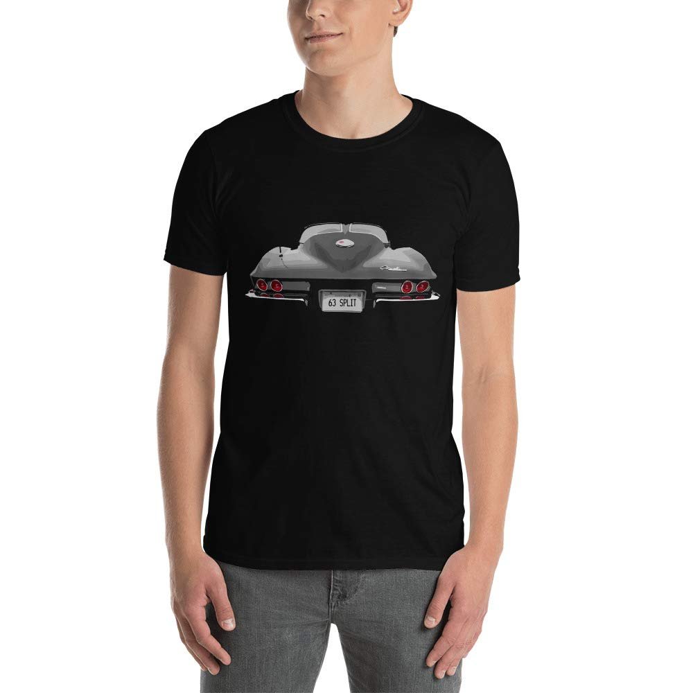 1963 Split Window 'Vette Short-Sleeve T-Shirt Black